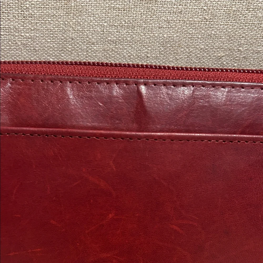 NWT Vintage Tignanello Red and Brown Leather Wallet